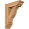 Ekena Millwork Funston Traditional Smooth Bracket w/ Offset Brace, Western Red Cedar, 5 1/2"W x 16"D x 20"H BKT0604X16X20FST01SWR - alternate 1